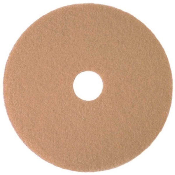 20 in. Tan Burnishing Floor Pad